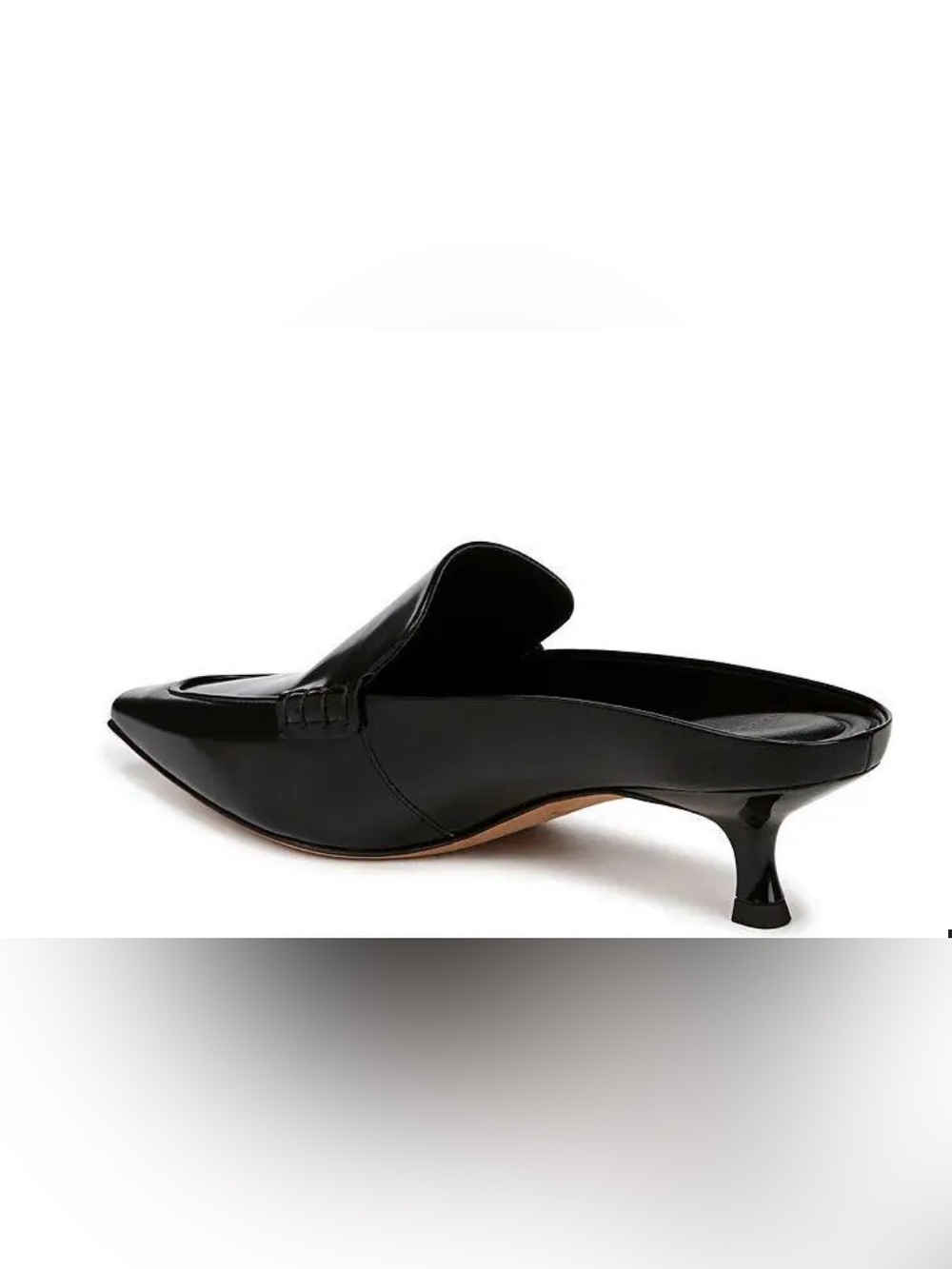 Vince Samy Pointed Toe Kitten Heel
Loafer Mule In Ganache EUC Size40 / US9 Black - Picture 7 of 12